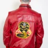 Cobra Kai Red Leather Jacket back