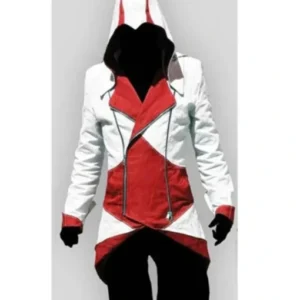 Connor Kenway Assassins Creed White Hoodie Coat