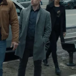 David O’Donnell Reacher S02 Grey Wool Coat