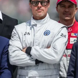 F1 Brad Pitt White Jumpsuit
