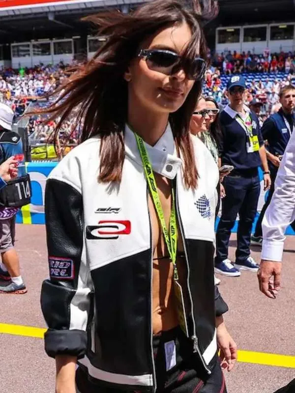 F1 Monaco Grand Prix Emily Ratajkowski Racing Jacket