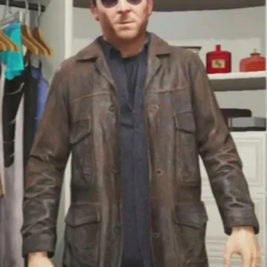 Grand Theft Auto V Michael De Santa Leather Jacket