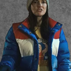 Joyce Byers Stranger Things Season 4 Blue Red and White Jacket