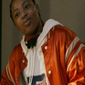Laverne Power Book III Raising Kanan Orange Bomber Jacket