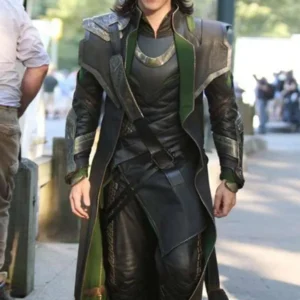 Loki Tom Hiddleston Black Leather Coat