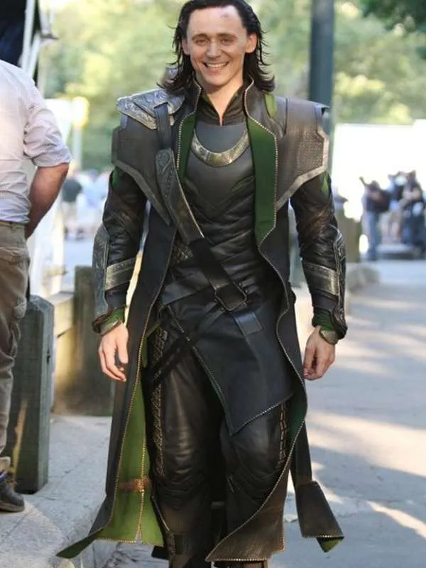 Loki Tom Hiddleston Black Leather Coat