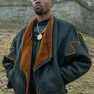 London Brown Power Book III Shearling Jacket