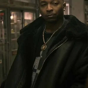 Malcolm M. Mays Power Book III Shearling Leather Jacket