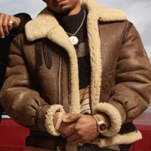 Malcolm Mays Power Book III Brown Leather Jacket
