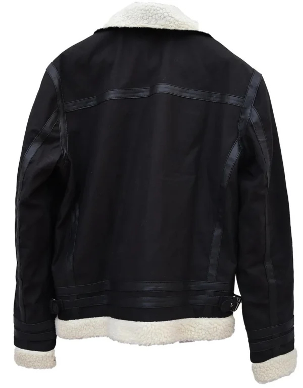 Mens Hemskin Shearling Cotton Jacket - Image 2