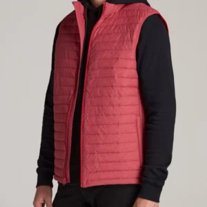 Mens' Red Puffer Vest