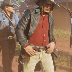 Micah Bell Red Dead Redemption Black Leather Coat