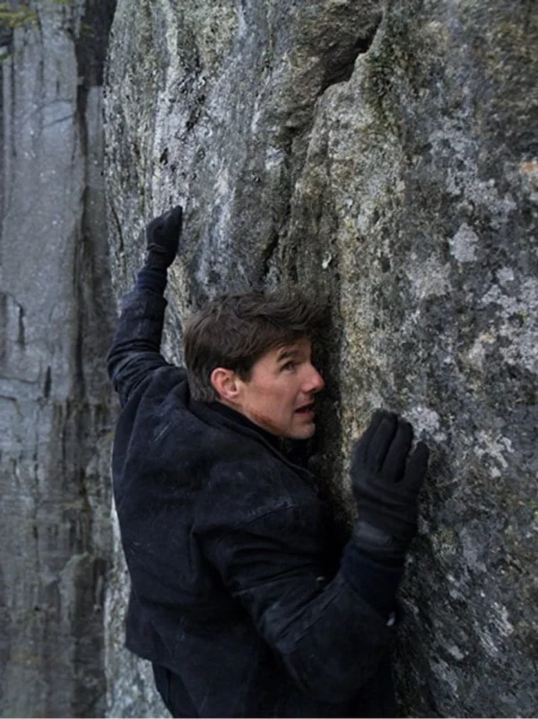 Mission Impossible Fall Out Tom Cruise Suede Black Jacket - Image 2