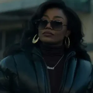 Power Book III Raising Kanan Raquel Thomas Black Puffer Jacket