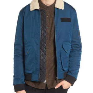 Rene Ramirez Blue Cotton Jacket