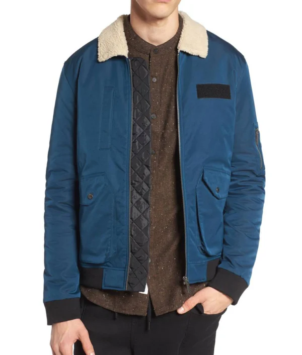 Rene Ramirez Blue Cotton Jacket