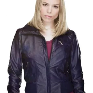 Rose Tyler Doctor Who Purple Leather Jacket