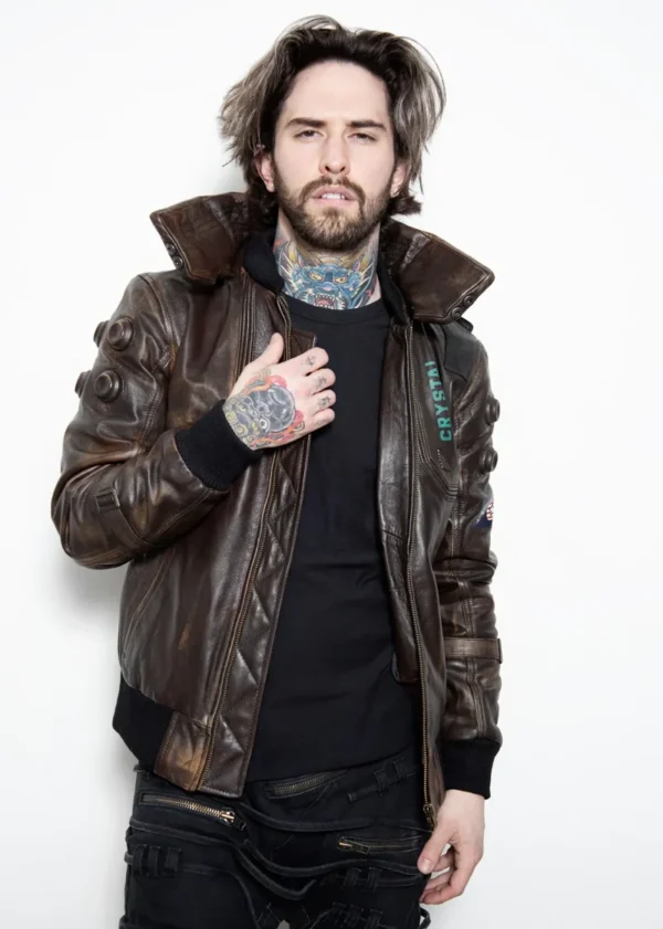 Samurai Cyberpunk 2077 Leather Jacket - Image 3
