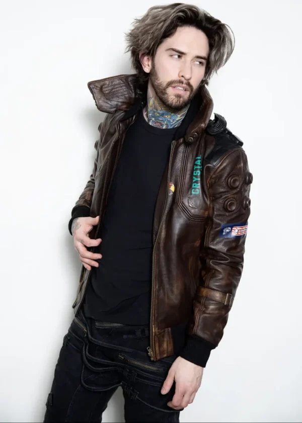 Samurai Cyberpunk 2077 Leather Jacket - Image 5