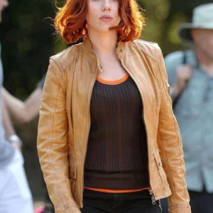 Scarlett Johansson The Avengers Leather Jacket