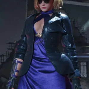 Tekken 8 Nina Williams Black Leather Jacket