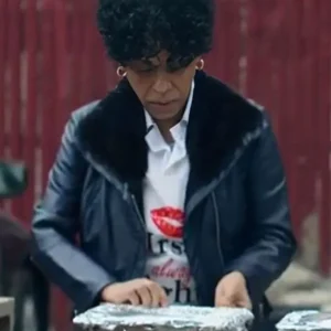 The Bear Tina Marrero Black Leather Jacket