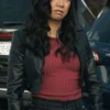 The Equalizer S05 Melody Bayani Leather Jacket back