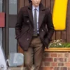 Tom Hiddleston Loki S02 Brown Peacoat