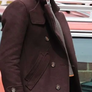 Tom Hiddleston Loki S02 Brown Peacoat side