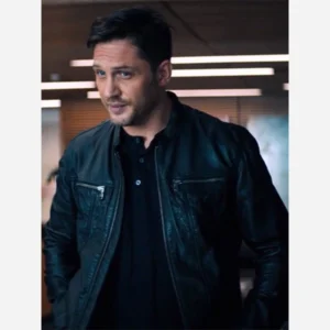 Venom Eddie Brock Black Leather Jacket