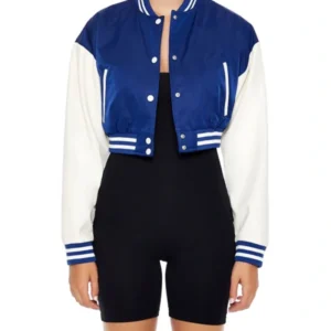 Women’s Blue Lettermen Varsity Jacket