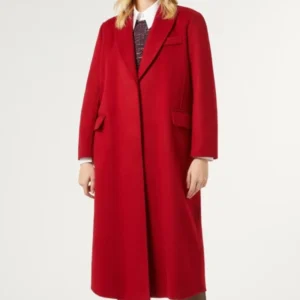 Women’s Red Breasted Long Wool Coat